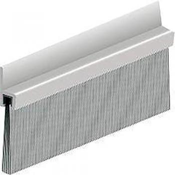 Bas de porte en aluminium avec brosse 100cm