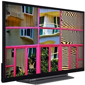 Téléviseur DLED Toshiba 32WL3C63DG 32 pouces HD Ready Wi‑Fi Noir