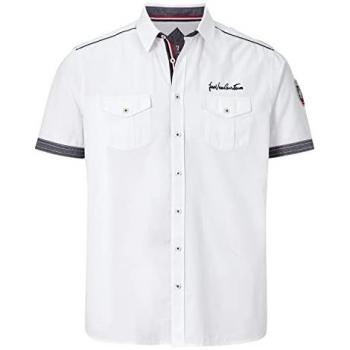 Herren Kurzarmhemd SKIRNIR 4XL weiß Jan Vanderstorm