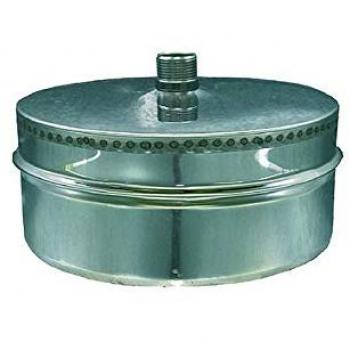 Aile inox double paroi 80–130 mm conduit de fumée