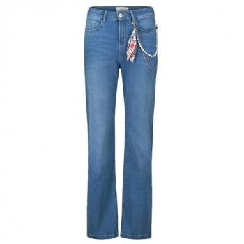 Cartoon Stretch-Jeans für Damen in Blau
