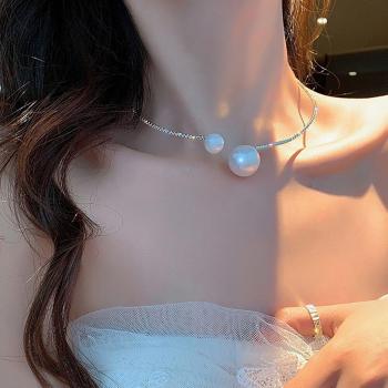 Imitation Pearl Wedding Choker Necklace