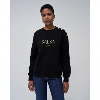 Sudadera de Punto con Logo para Mujer Salsa Jeans