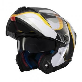 Casco Modular MT Atom 2 SV Emalla Blanco Negro
