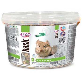 Lolo Pets Futter für Chinchillas im Eimer 2 kg