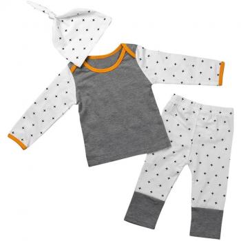 Conjunto Baby Honestyi: Traje 3 en 1 con Impresión para Recién Nacidos