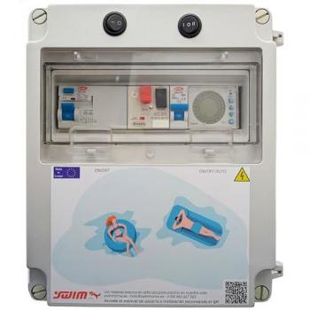 Cuadro maniobra 100W 12V AC con reloj y contactor para bomba trifásica