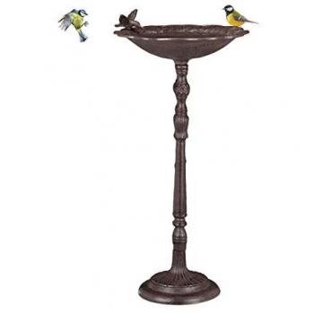 Abreuvoir Relaxdays – Mangeoire en fonte, 74,5 cm, brun