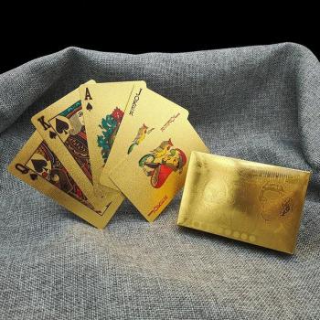 Plastic Magic Poker Cards with 24K Gold Leaf