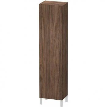 Duravit armoire haute L-Cube, porte gauche, bois noyer foncé