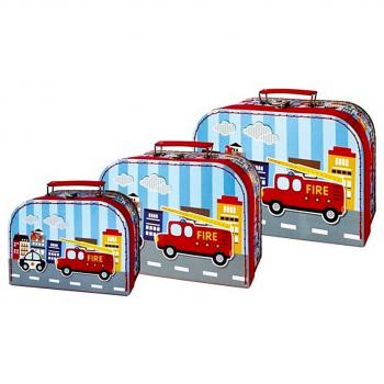 Simply for Kids Brandweerauto's Reis Kofferset