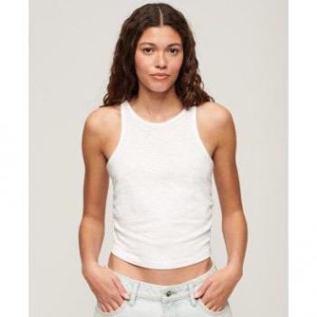 Superdry Top Ruched Tank Blanco para Mujer