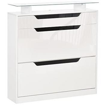HOMCOM Shoe Storage with 3 Drawers (holds 14 pairs)