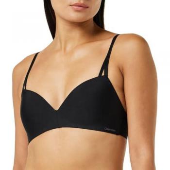 Klein Calvin Klein Wireless Push‑Up Black Sports Bra