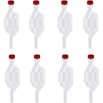 Pack de 8 soupapes d’échappement pour vin rouge – Haute performance, PP transparent, clapet anti-retour