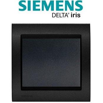 Poussoir Anthracite avec Plaque Métal Texturé Alu