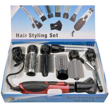 7-in-1 Hair Dryer with Curly Hair Comb and Straightening Brush