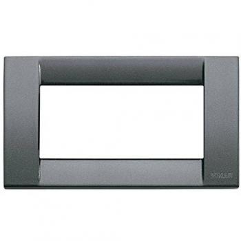 VIMAR Classica 4 M – Plaque Métallique Anthracite