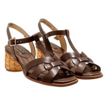 Neosens S3302 sandalias de piel para mujer color marrón