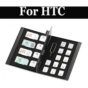 21 en 1 Adaptador de Aluminio para Tarjetas SIM y Memoria, Compatible con HTC Desire 828, 830, 628, 530, 630, U11 y S9