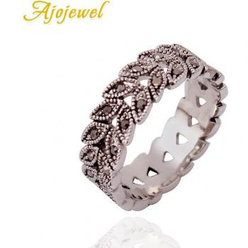 Ajojewel Strass Blatt Schmuck für Frauen