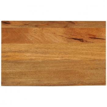 Tablero de mesa borde natural madera maciza mango 50x40x3,8 cm