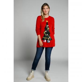 Pullover Donna Taglia 68/70 Rosso Ulla Popken Fibre sintetiche