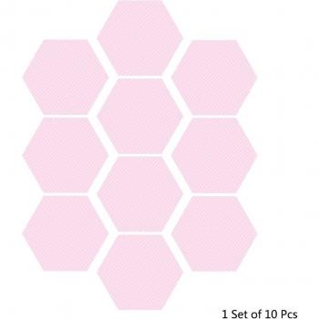 Décoration murale hexagonale en PVC marbré