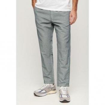 Pantalones de algodón con cordón de ajuste Superdry