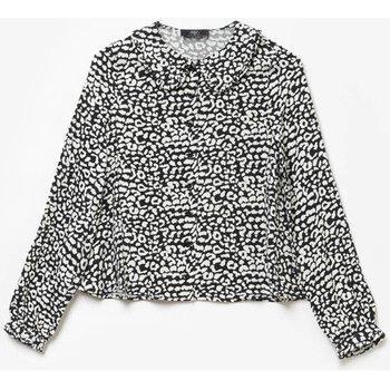 Blouse Chic Enfant Noir Motif Léopard CHAMAGI