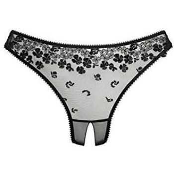 String-Ouvert LASCANA Gr. 40/42, schwarz, Damen, Spitze