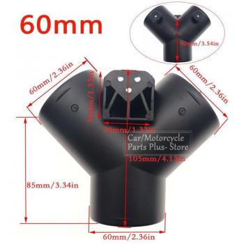 Y‑Branche 60 mm – Ventilation Chauffage Auto avec Clapet, compatible Webasto Diesel Parking