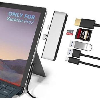 Rytaki Docking Station Hub USB Surface PRO 7 in Alluminio con 4K HDMI