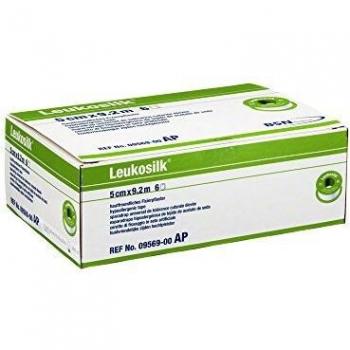 Leukosilk 5 cmx9,2 m 6 St Pflaster