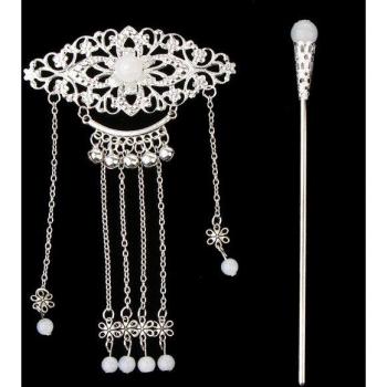 Floral Tassel Hair Chopsticks for Women