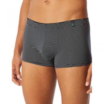 Schiesser Marinefarbene Trunks mit Label-Detail