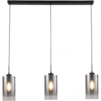 Ventotto Freelight 105 cm Lampada a Sospensione Nero/Fumo, 3 Luce