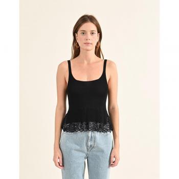 Encaje Negros Molly Bracken Tira-Top