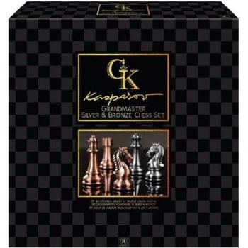 Grandmaster Kasparov Chess Set – Silver/Bronze Design