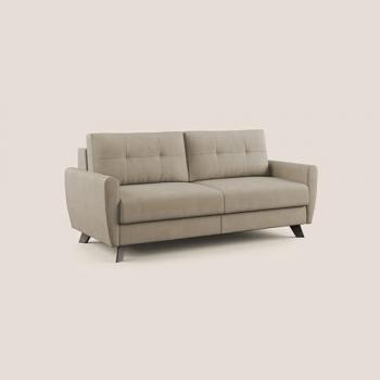Sofá cama Callisto de 188 cm con colchón alto y tela impermeable beige