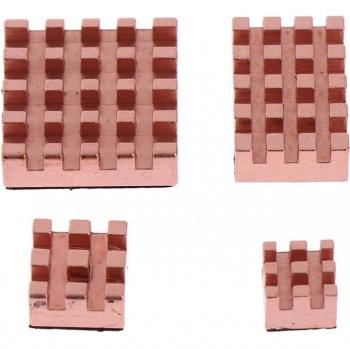 Radiateurs en cuivre pour Raspberry Pi 4B, pack de 4