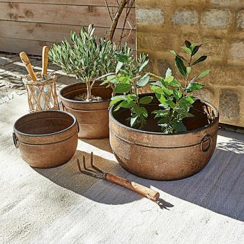 Set di 3 portavasi Durcet 18cm
