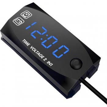 CycleGauge 6‑30 V IP67 Dual Function Battery Tester & Clock