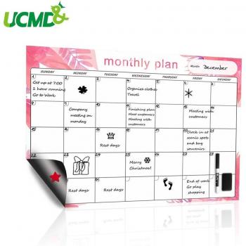 42x30cm Magnetic Monthly Weekly Planner Whiteboard for Fridge