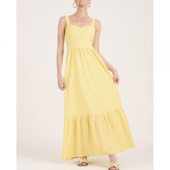 Elegancia en Rosa: Vestido Largo con Lazo Trapezoidal