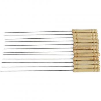 Pinchos Aplanados de Acero Inoxidable para Barbacoa