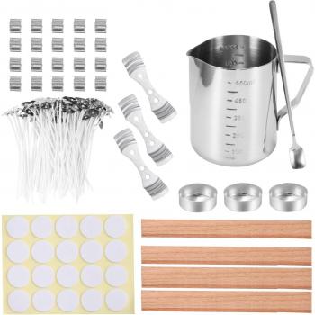 Set Completo para Crear Velas Caseras Incluyendo Mecha, Cera y Maceta