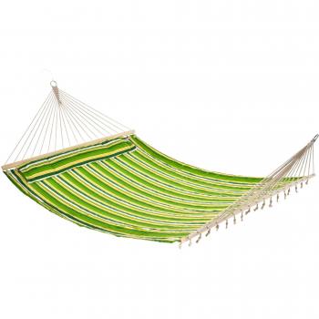 Amaca da Giardino Doppia per 2 Persone con Cuscino 188x140cm