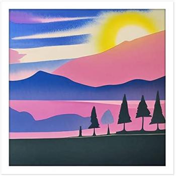 Mountain Lake Serenity Square Portrait