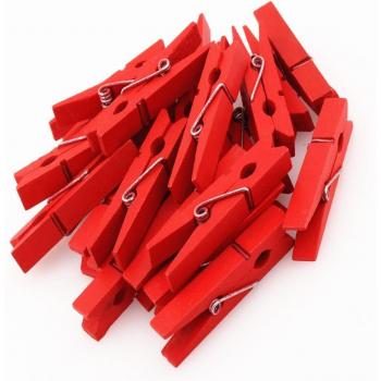 25mm Decorative Wooden Clothespins